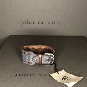 NWT John Varvatos Collection Leather bracelet cuff